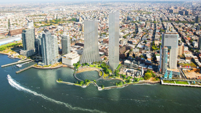 브루클린 윌리엄스버그 개발 계획 승인, 고층 타워 및 공공 해변 들어선다!
